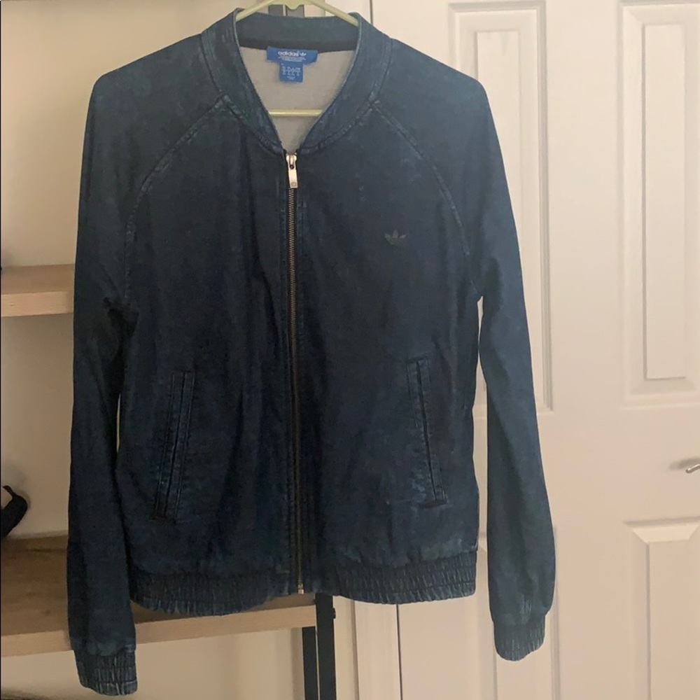 Adidas denim bomber